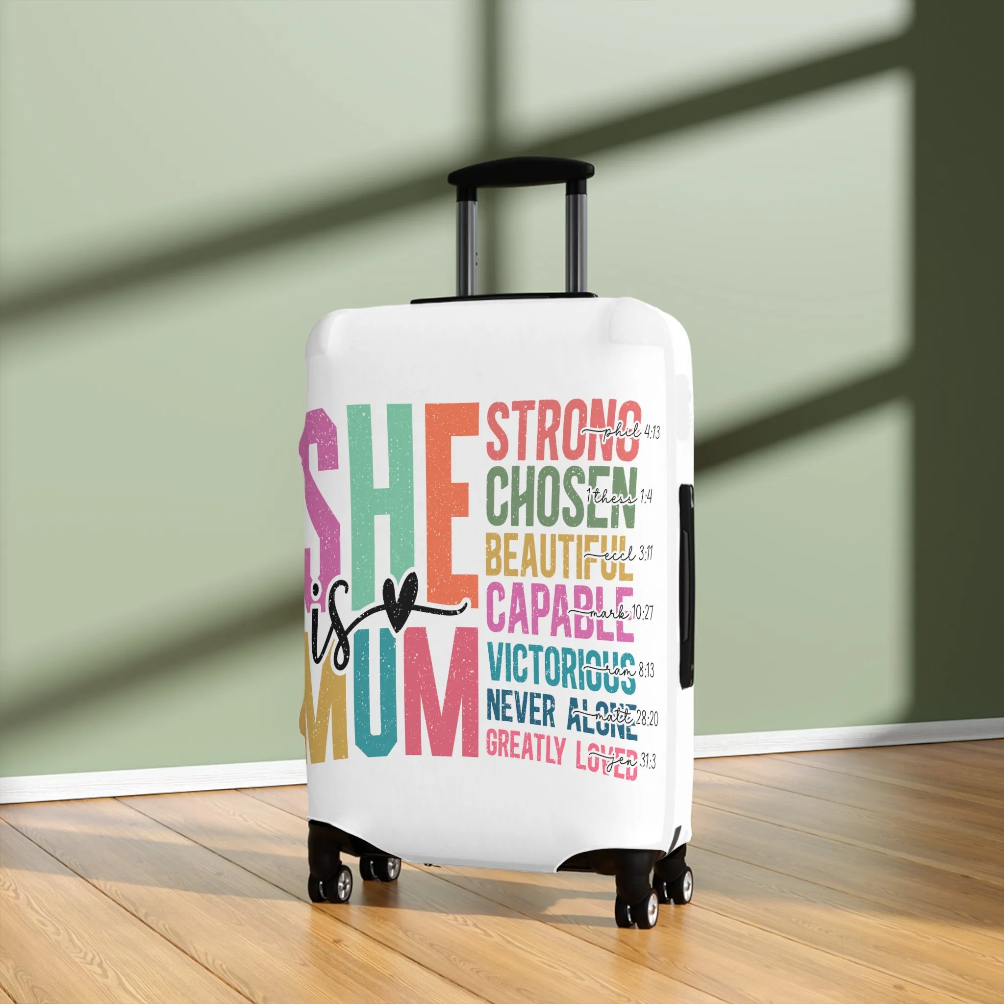 Luggage Cover, She is Mum, awd-5025