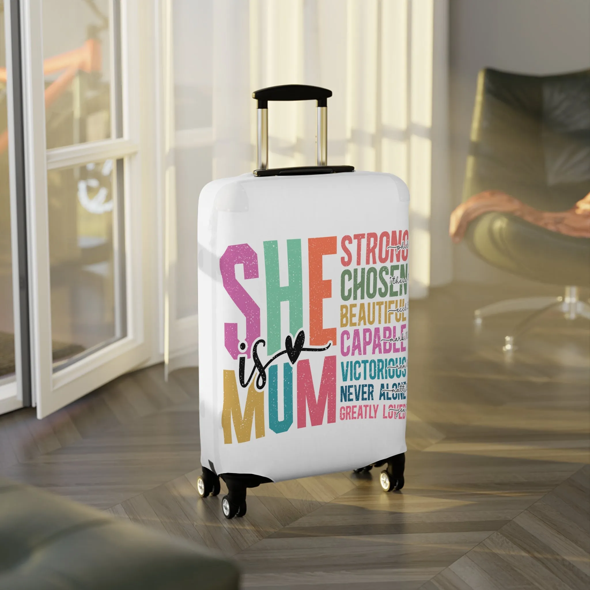 Luggage Cover, She is Mum, awd-5025