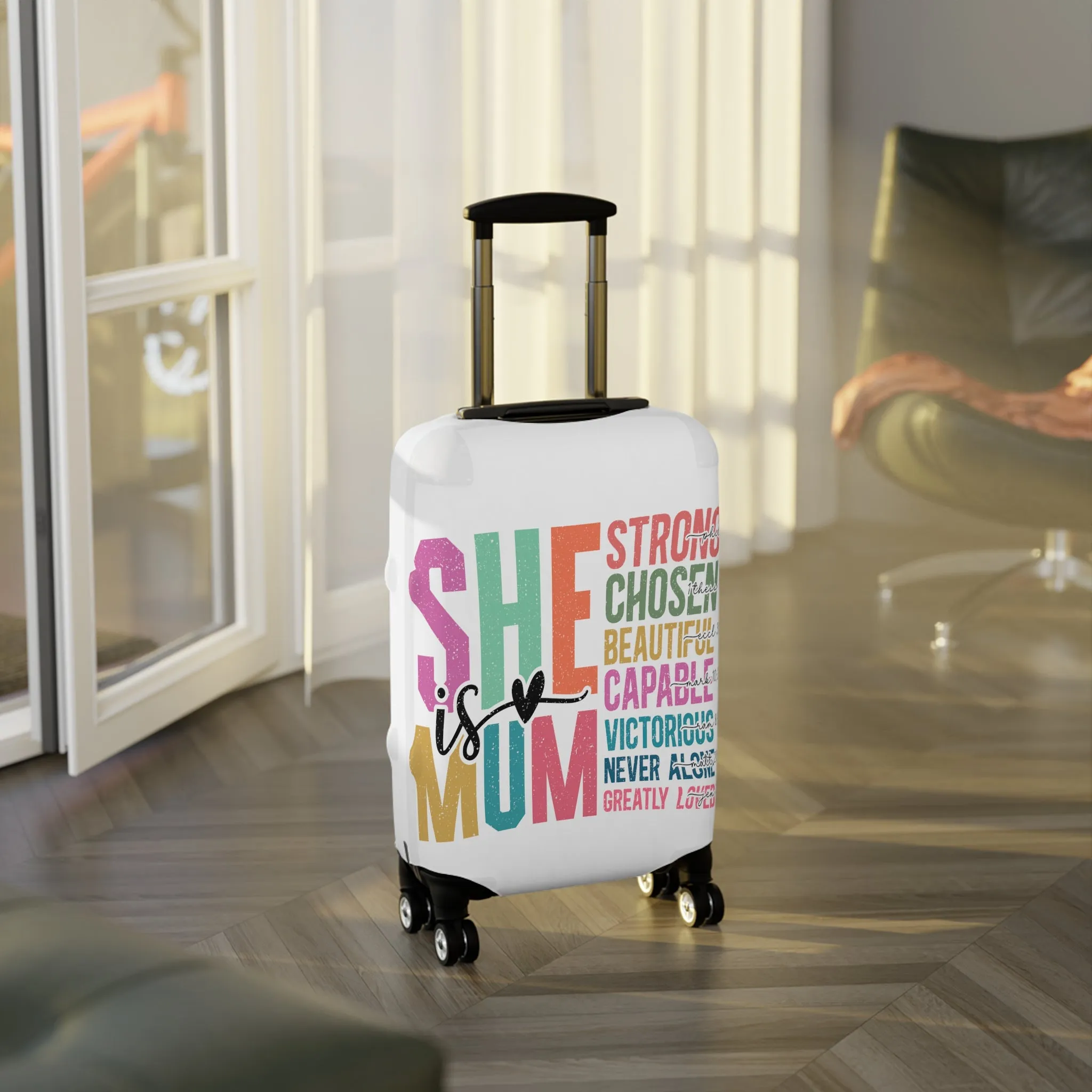Luggage Cover, She is Mum, awd-5025