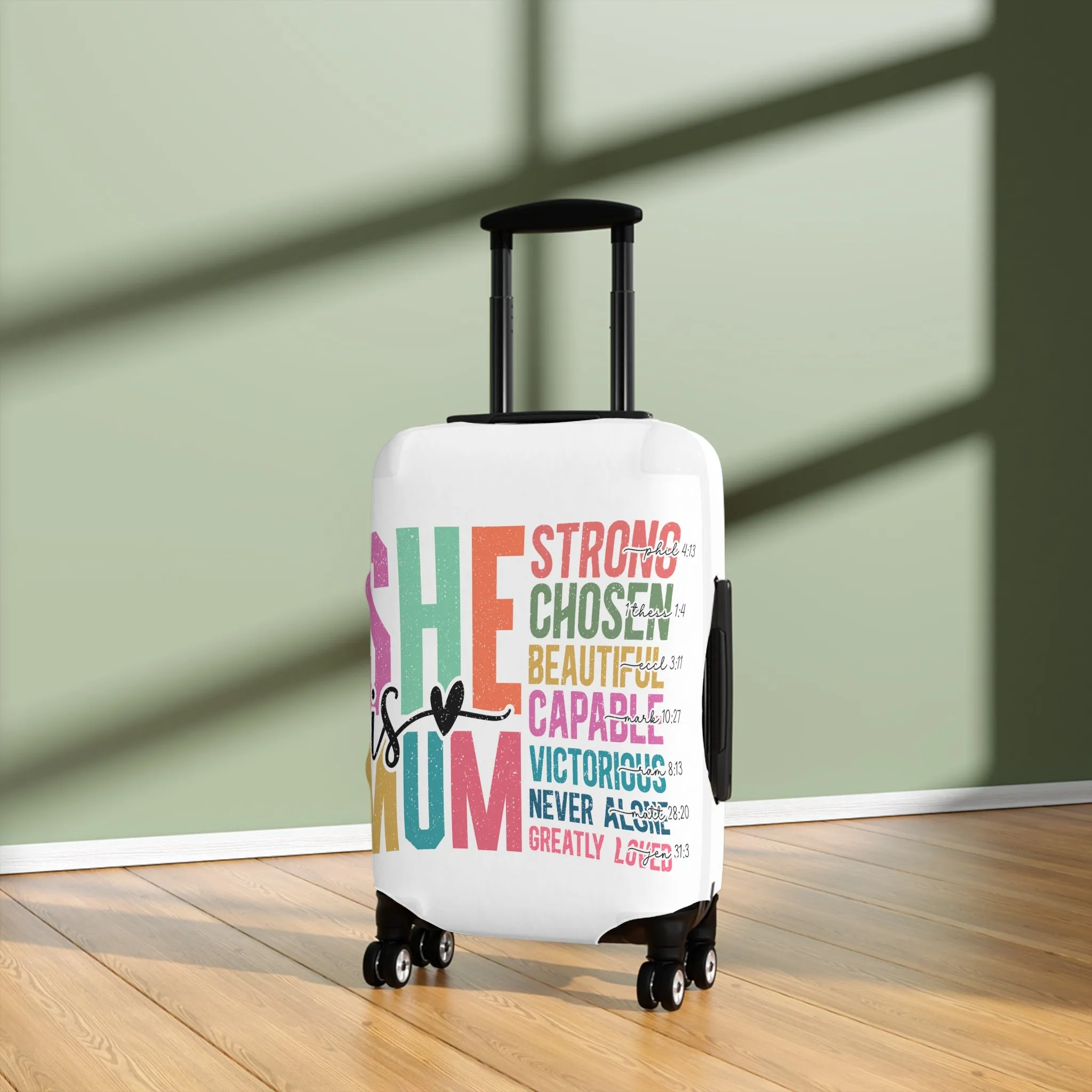 Luggage Cover, She is Mum, awd-5025
