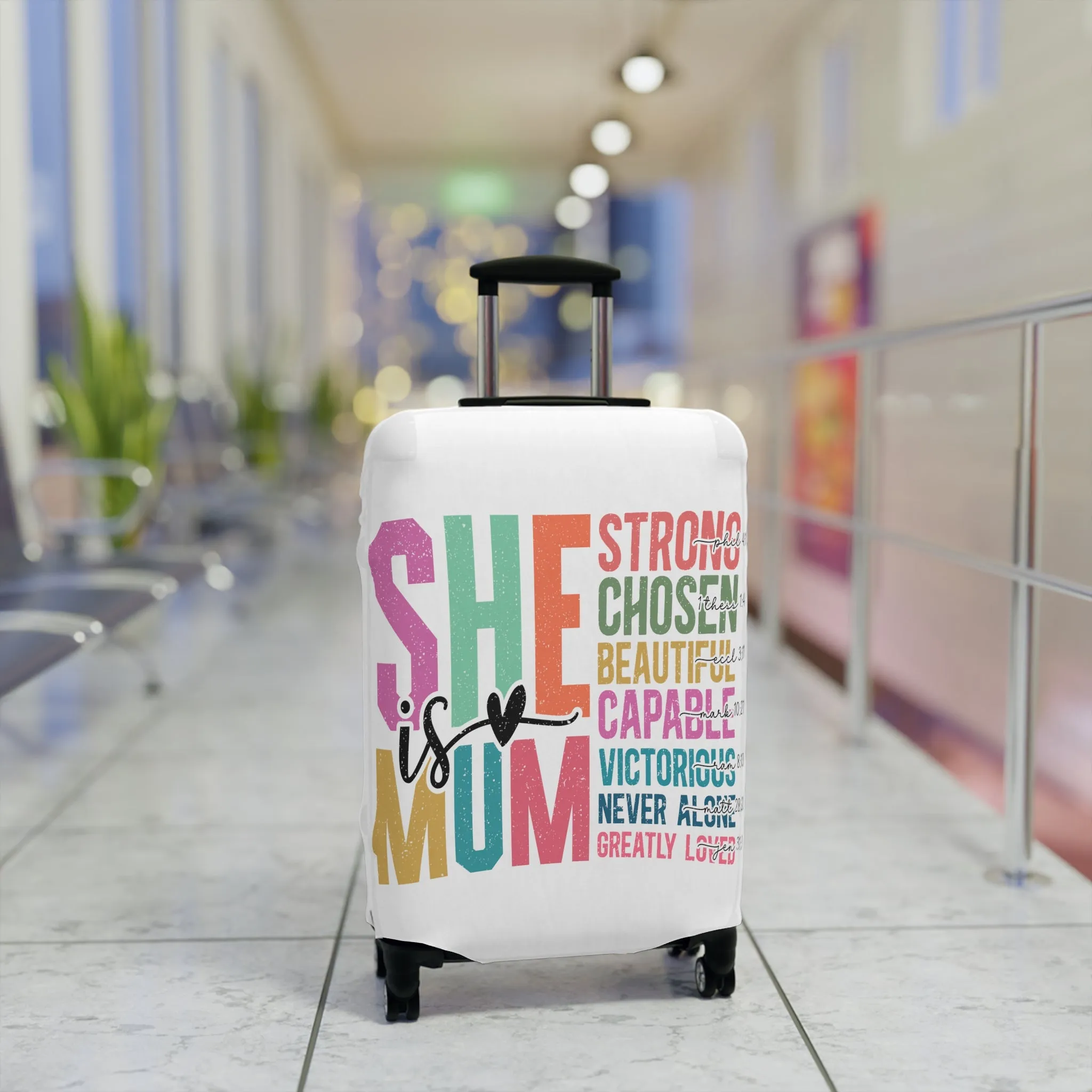Luggage Cover, She is Mum, awd-5025