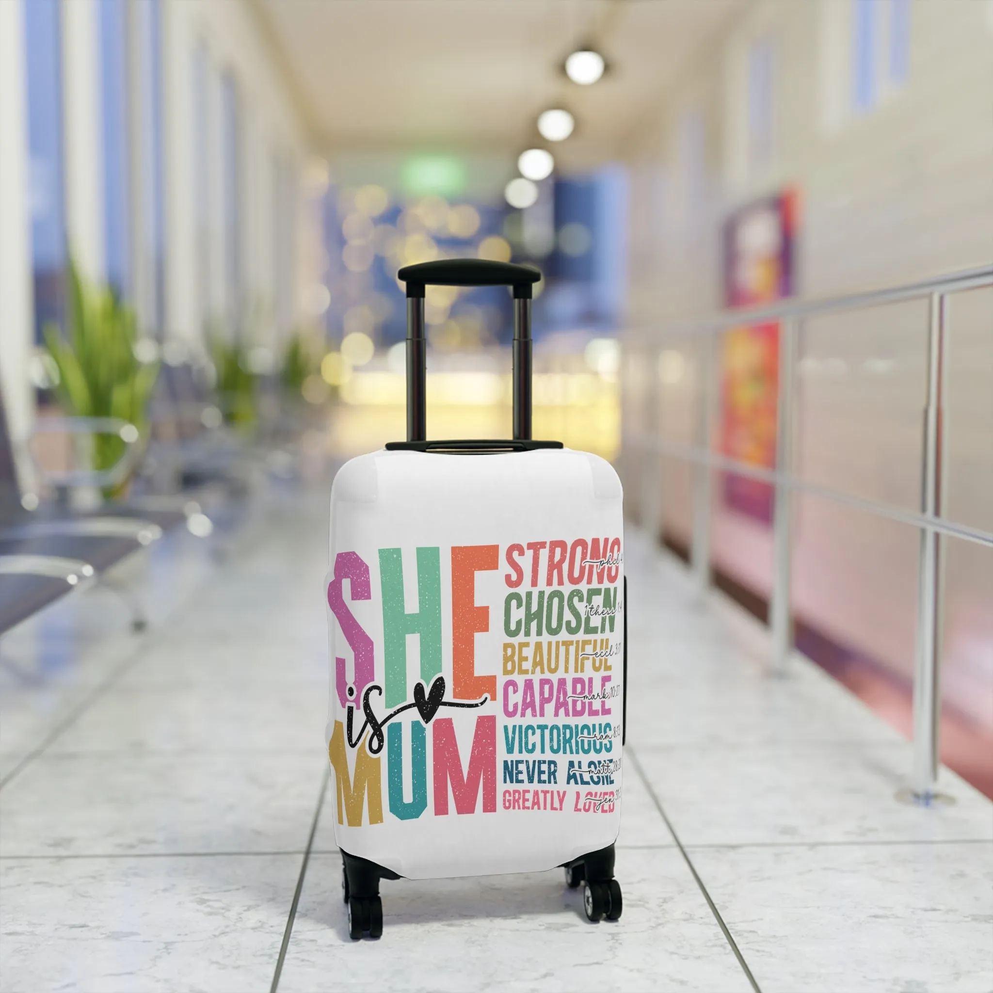 Luggage Cover, She is Mum, awd-5025