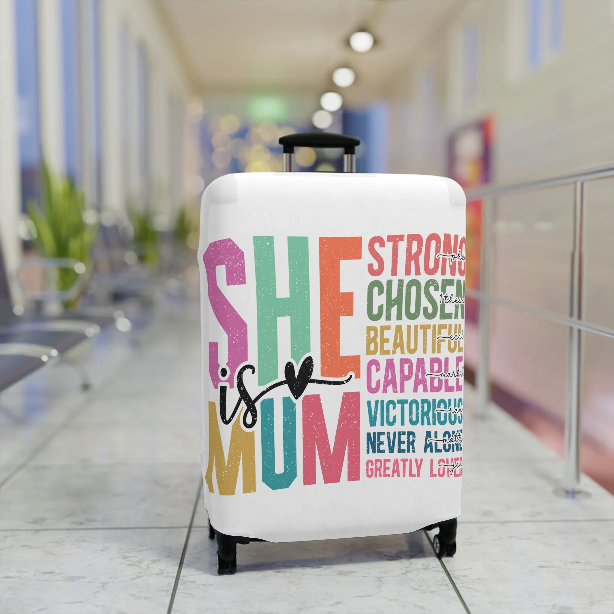 Luggage Cover, She is Mum, awd-5025