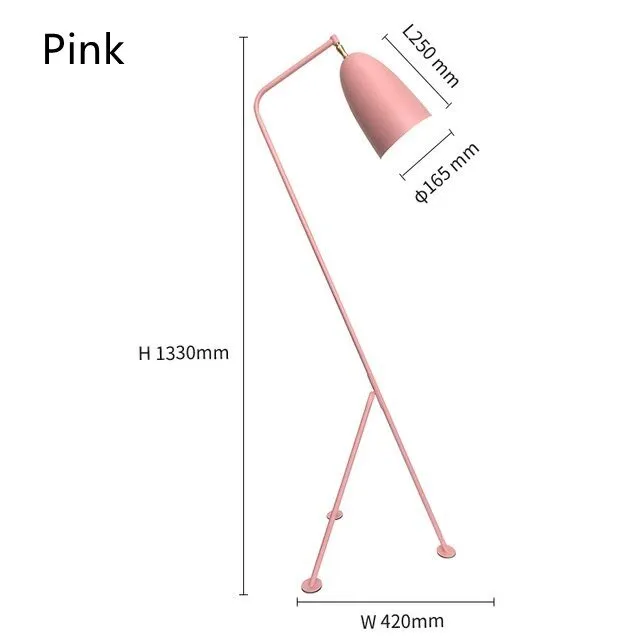 Macaron Grasshopper Floor Lamp Stylish Retro Design