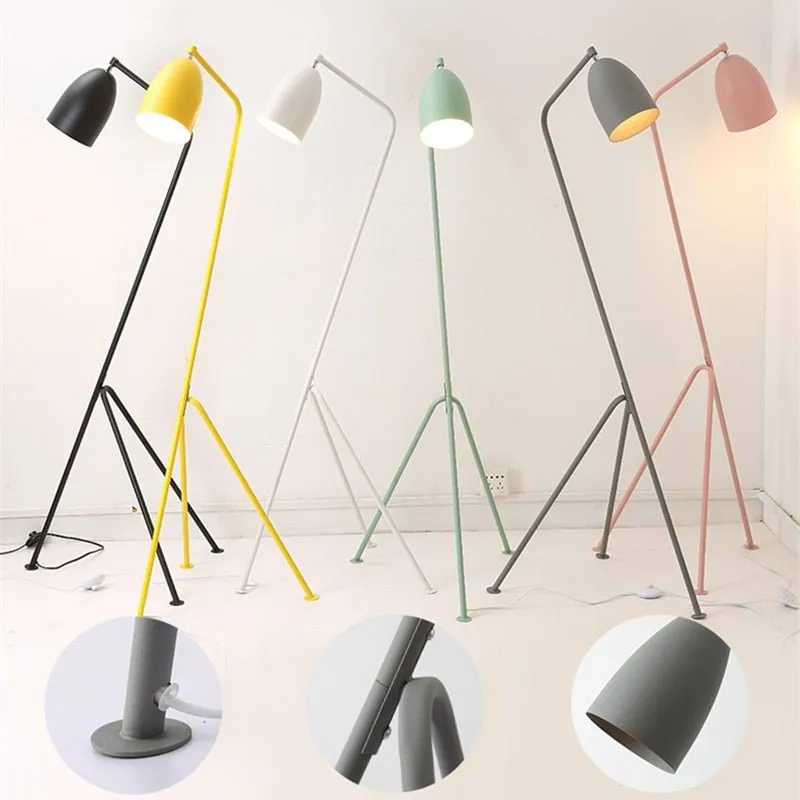 Macaron Grasshopper Floor Lamp Stylish Retro Design