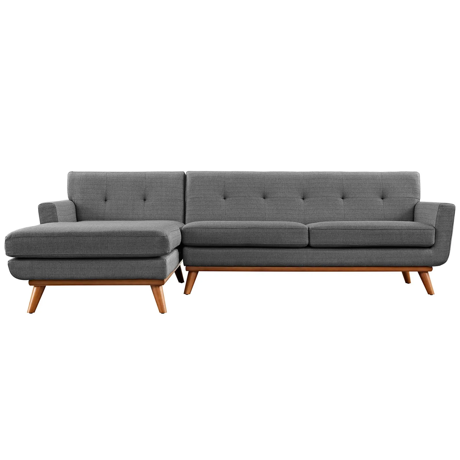 Mid - Century Modern Engage L - Shaped Sectional Sofa - Sectional Sleeper Sofa