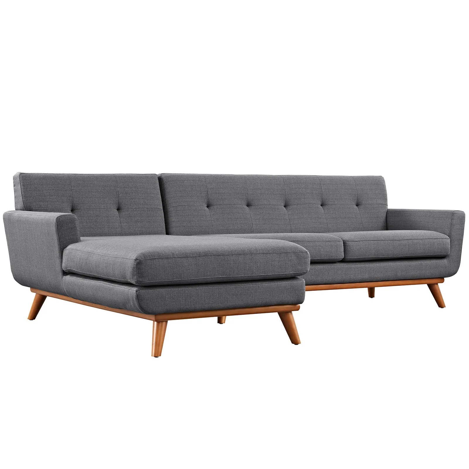 Mid - Century Modern Engage L - Shaped Sectional Sofa - Sectional Sleeper Sofa