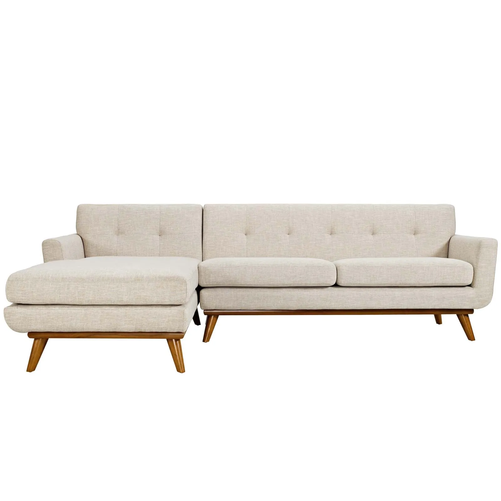 Mid - Century Modern Engage L - Shaped Sectional Sofa - Sectional Sleeper Sofa