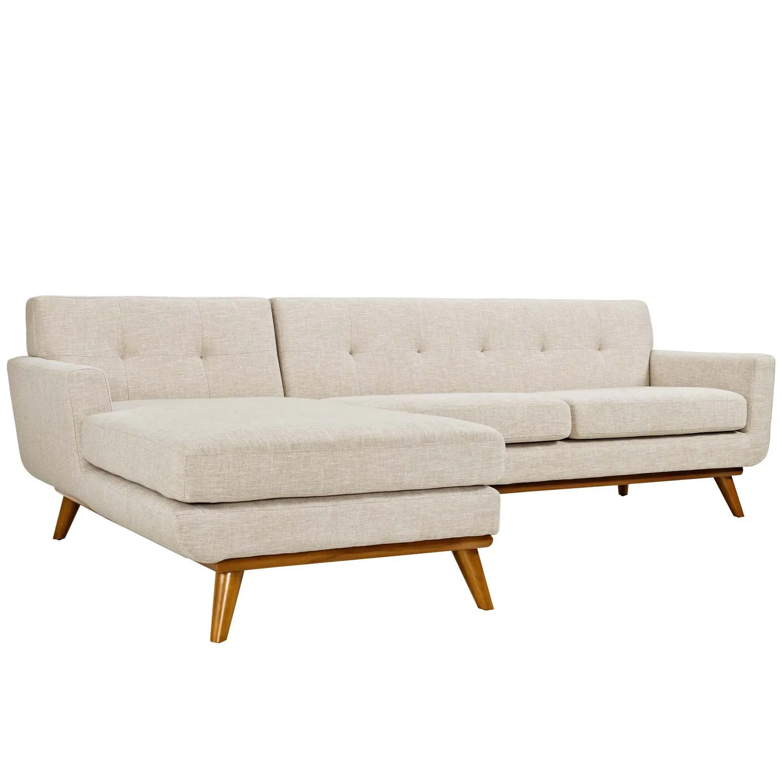 Mid - Century Modern Engage L - Shaped Sectional Sofa - Sectional Sleeper Sofa