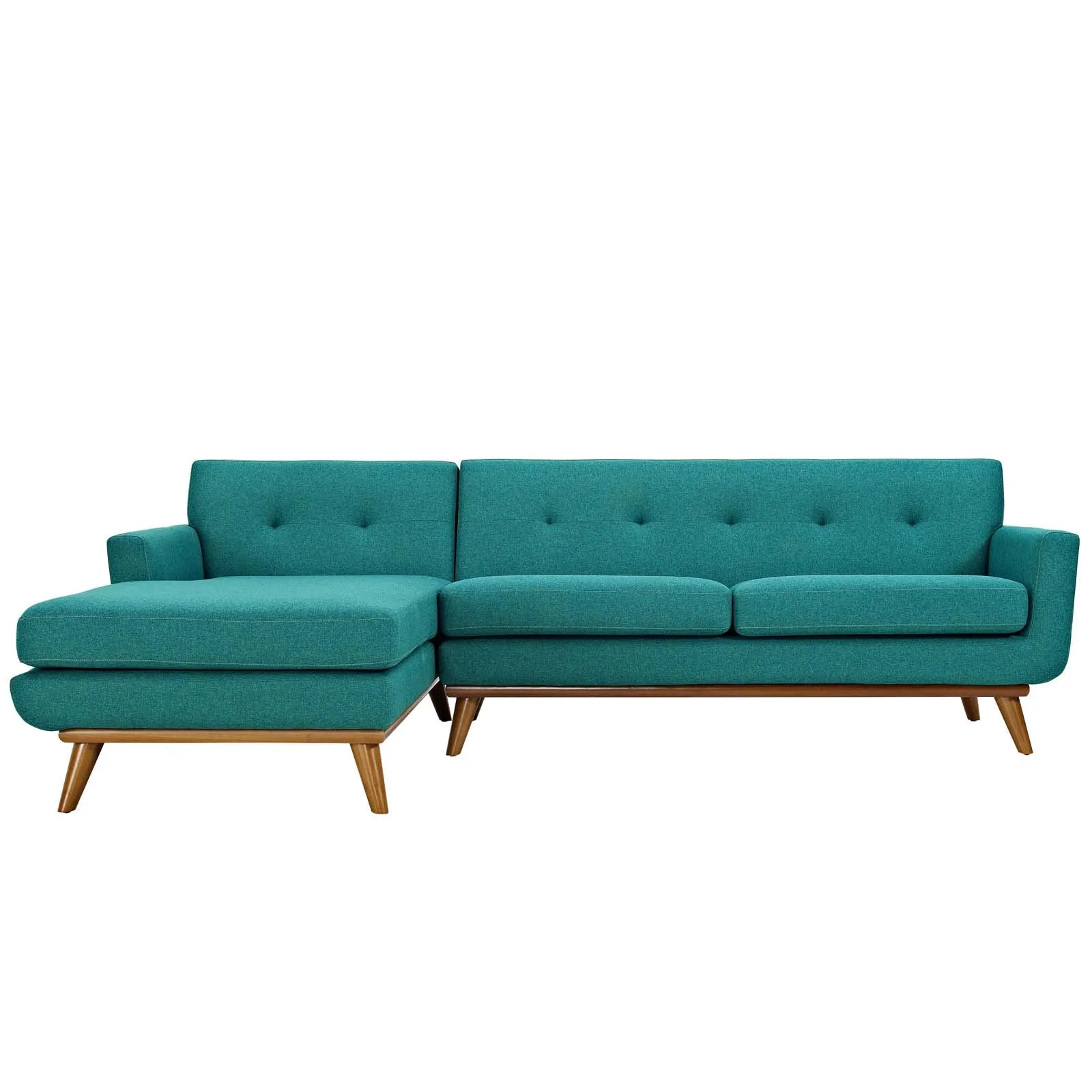 Mid - Century Modern Engage L - Shaped Sectional Sofa - Sectional Sleeper Sofa