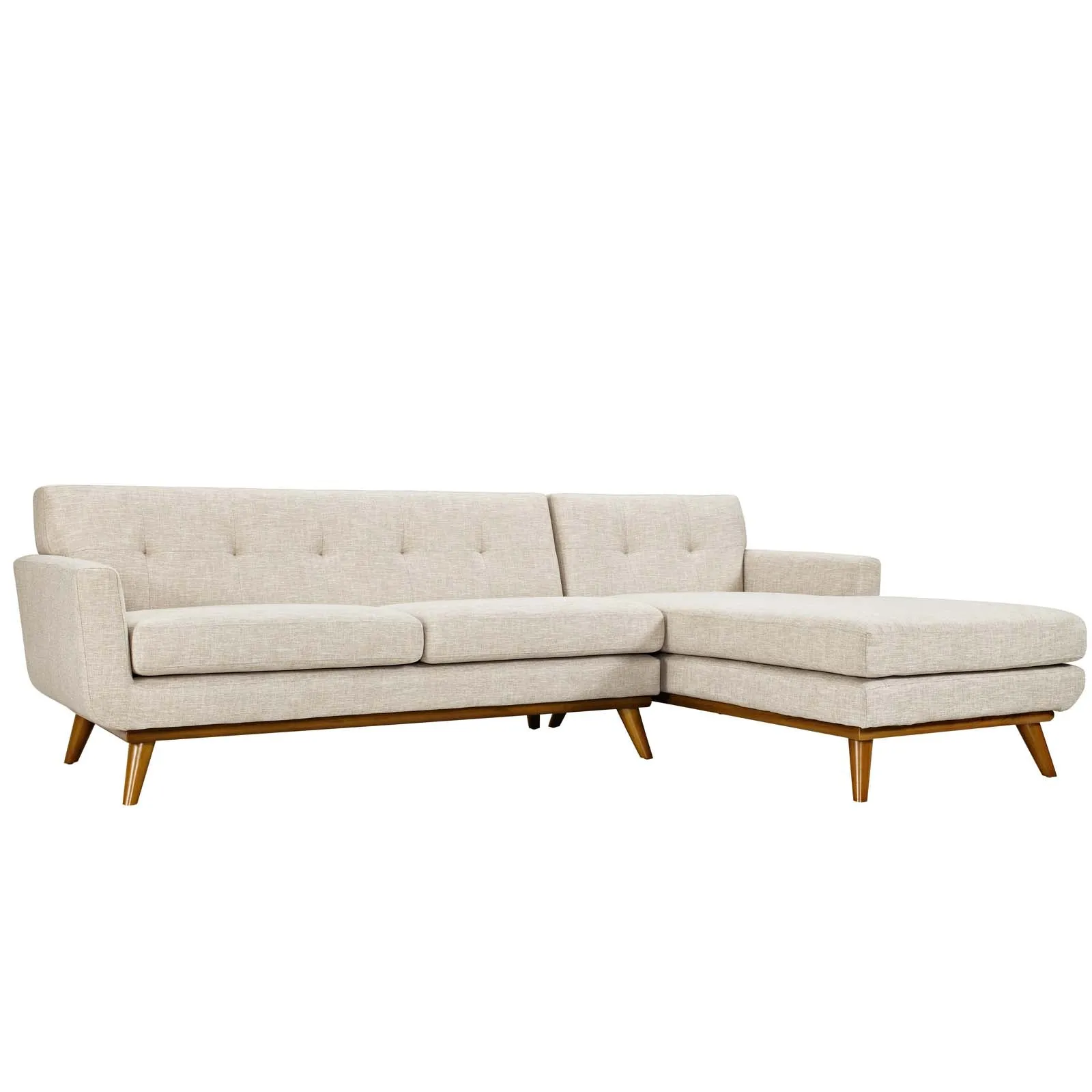 Mid - Century Modern Engage L - Shaped Sectional Sofa - Sectional Sleeper Sofa