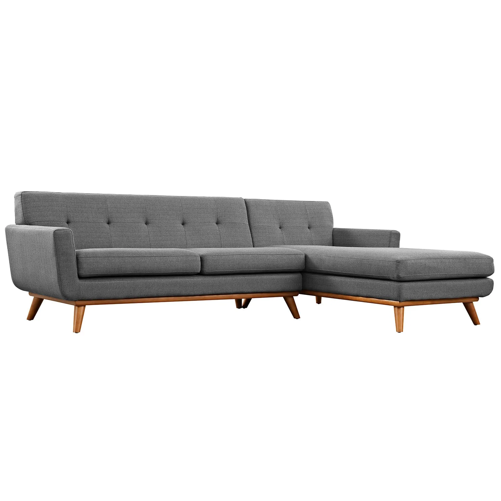 Mid - Century Modern Engage L - Shaped Sectional Sofa - Sectional Sleeper Sofa