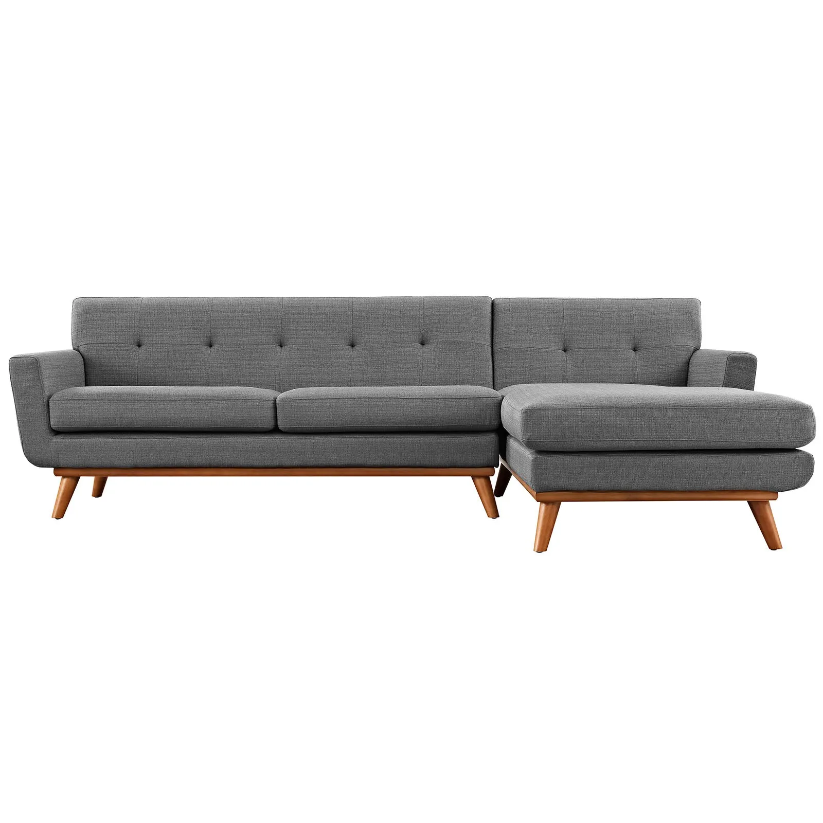 Mid - Century Modern Engage L - Shaped Sectional Sofa - Sectional Sleeper Sofa