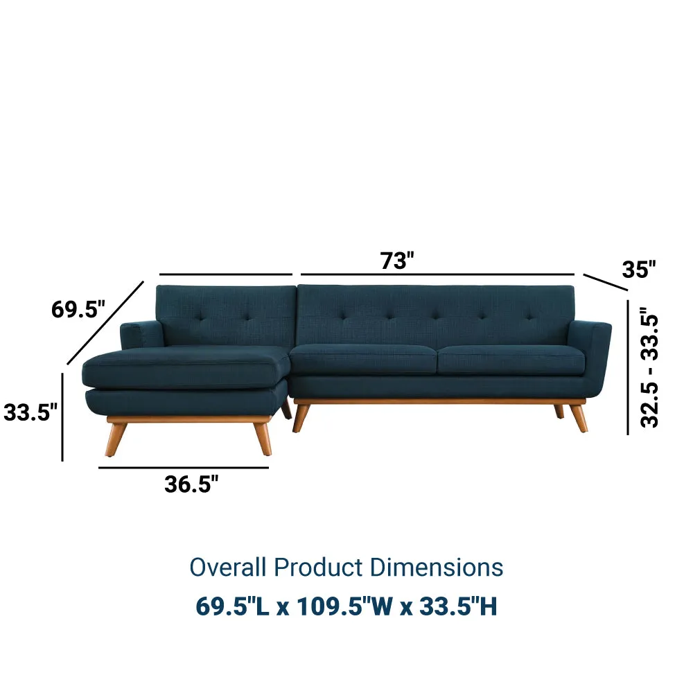 Mid - Century Modern Engage L - Shaped Sectional Sofa - Sectional Sleeper Sofa