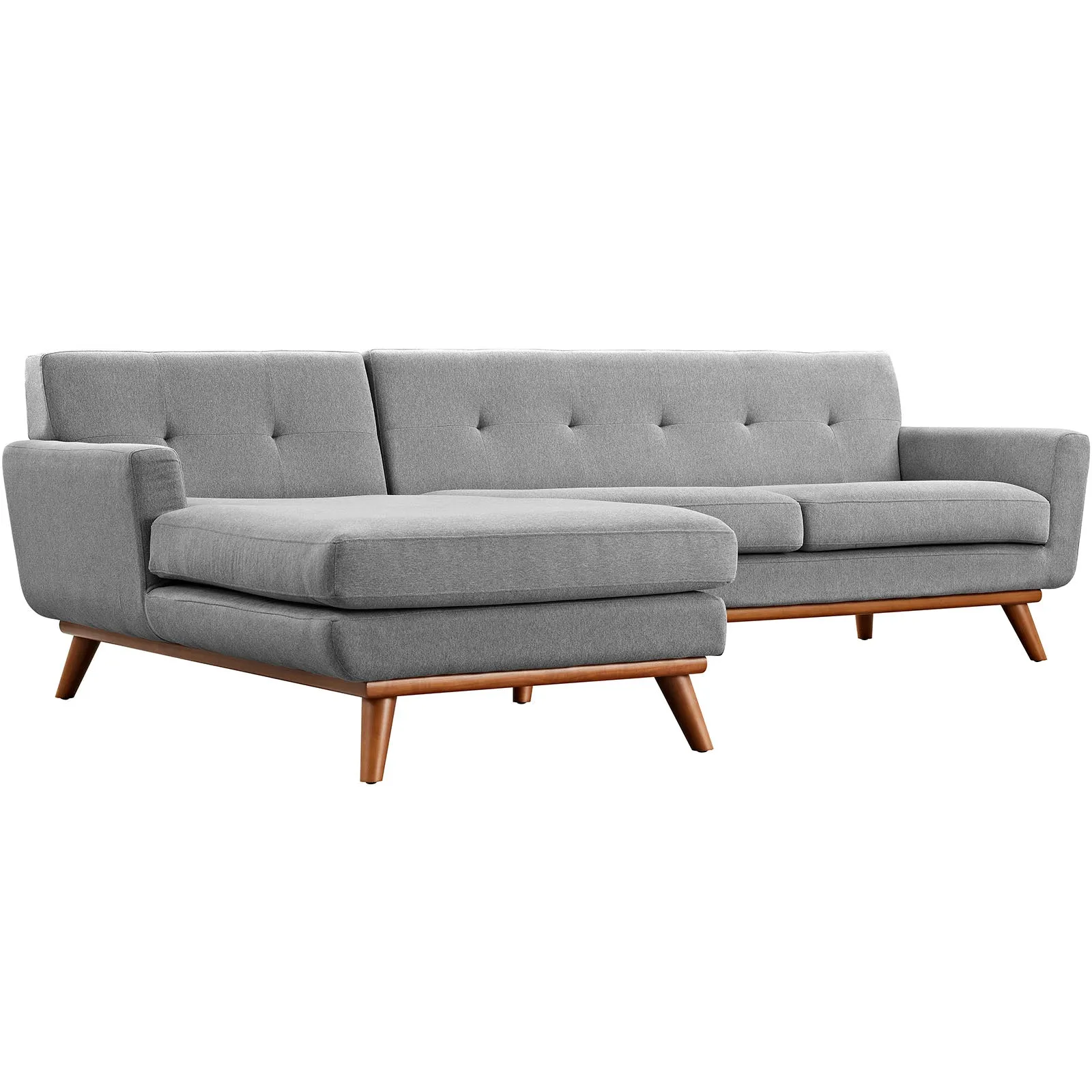 Mid - Century Modern Engage L - Shaped Sectional Sofa - Sectional Sleeper Sofa