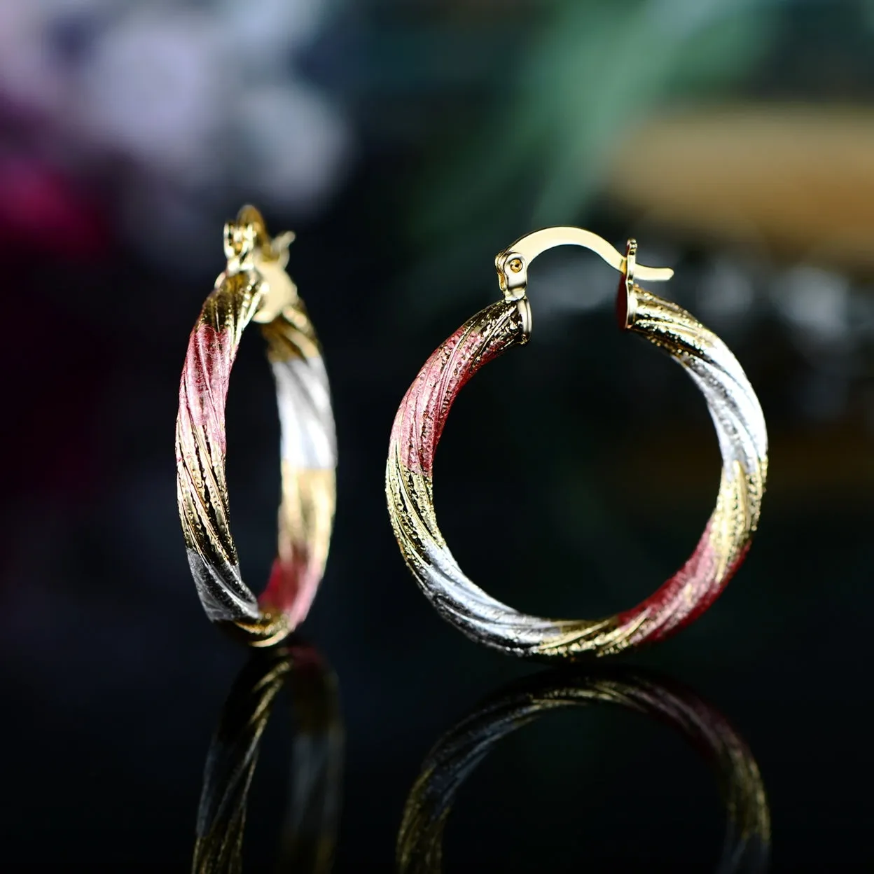 Multi Gold Hoop Earrings - Assorted Styles