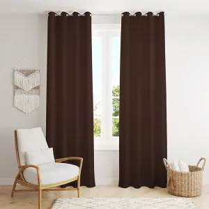 Nisha Blackout Curtain (Brown) - Set Of Two