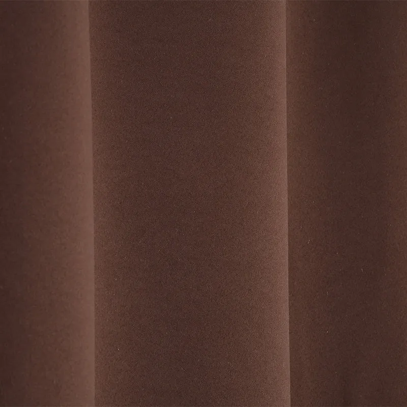 Nisha Blackout Curtain (Brown) - Set Of Two