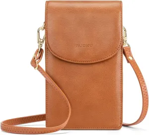 nuoku Crossbody Phone Bag for Women, Mini Crossbody Purse, Small Phone Wallet Crossbody with Removable Card Holder