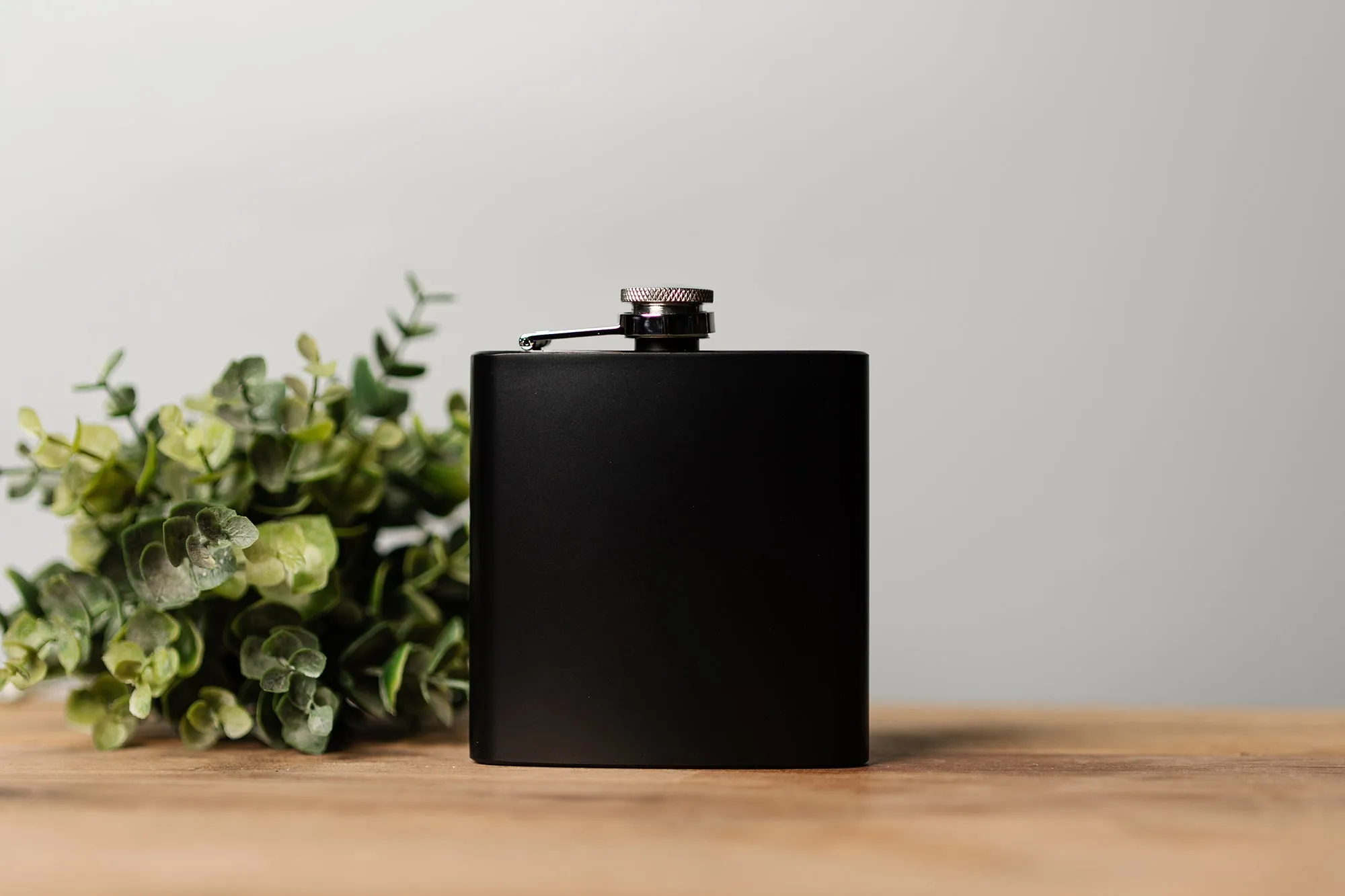 Personalized Awesome Since Birthday Matte Black Flask
