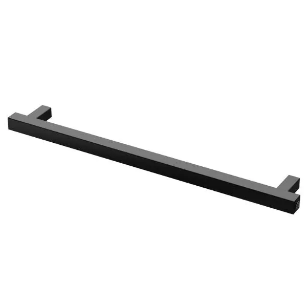 Phoenix Heated Towel Rail Square 600mm - Matte Black