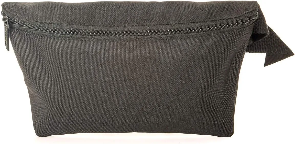 Plus Size Fanny Packs for Women  80s/90s Large Bum Bag  Unisex Crossbody Waist Belt Bag for Travel, Festivals, Sports & Daily Use  Waist Belt Bag for Women | Daily Black