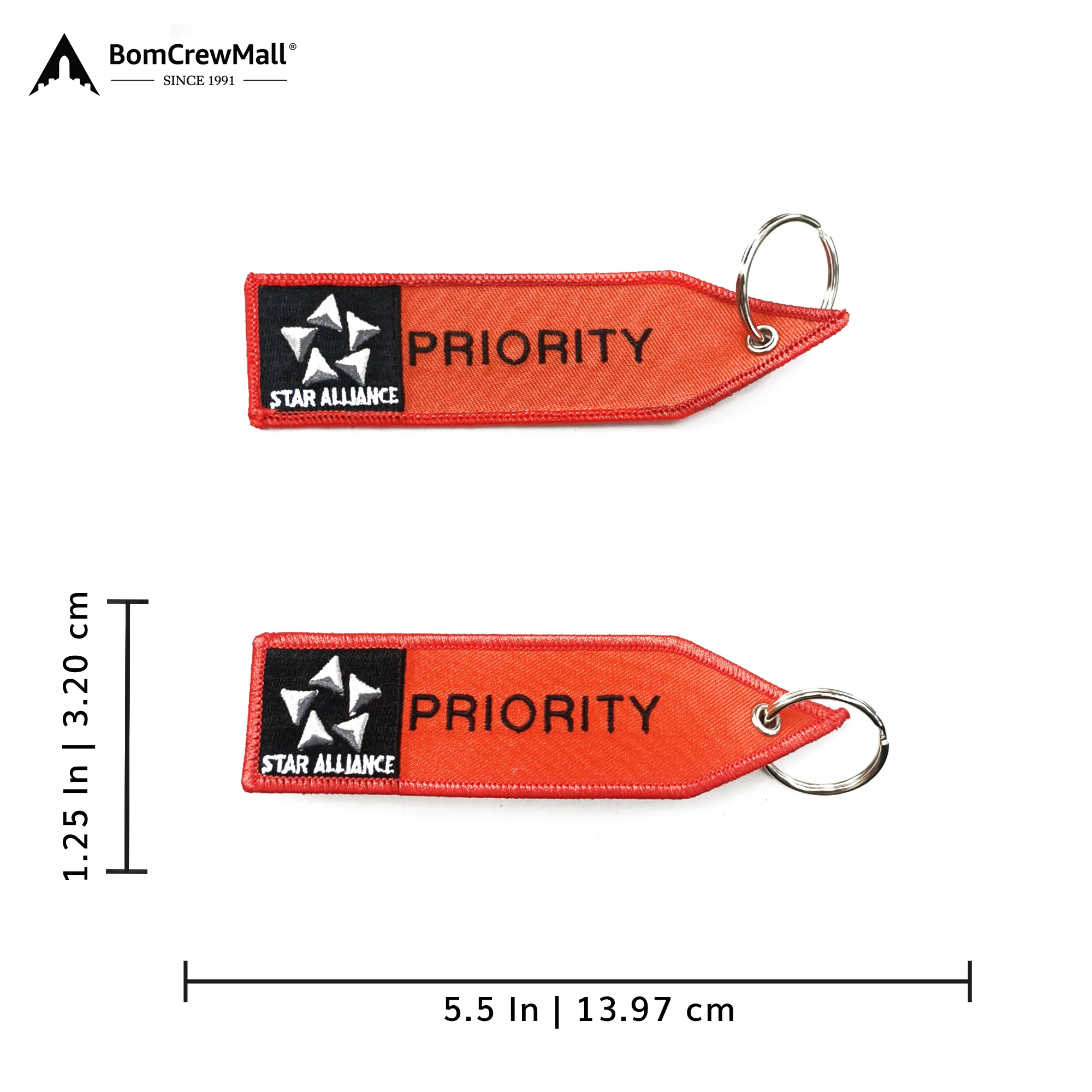 PRIORITY EMBROIDERY BAG TAG