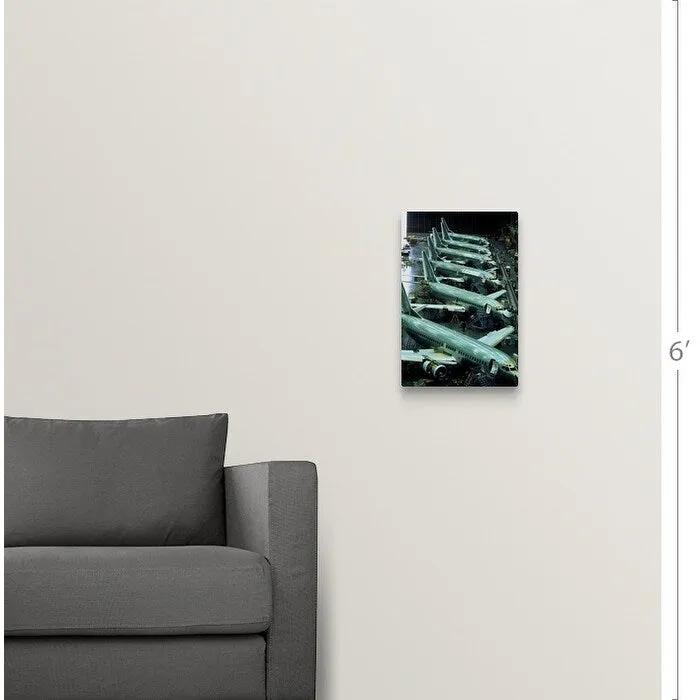 "Aircraft production, Boeing 737 passenger aircraft" Canvas Wall Art