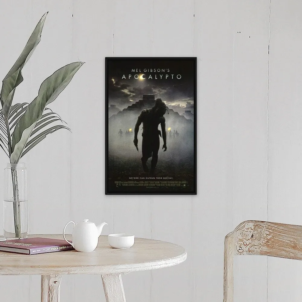 "Apocalypto (2006)" Black Float Frame Canvas Art