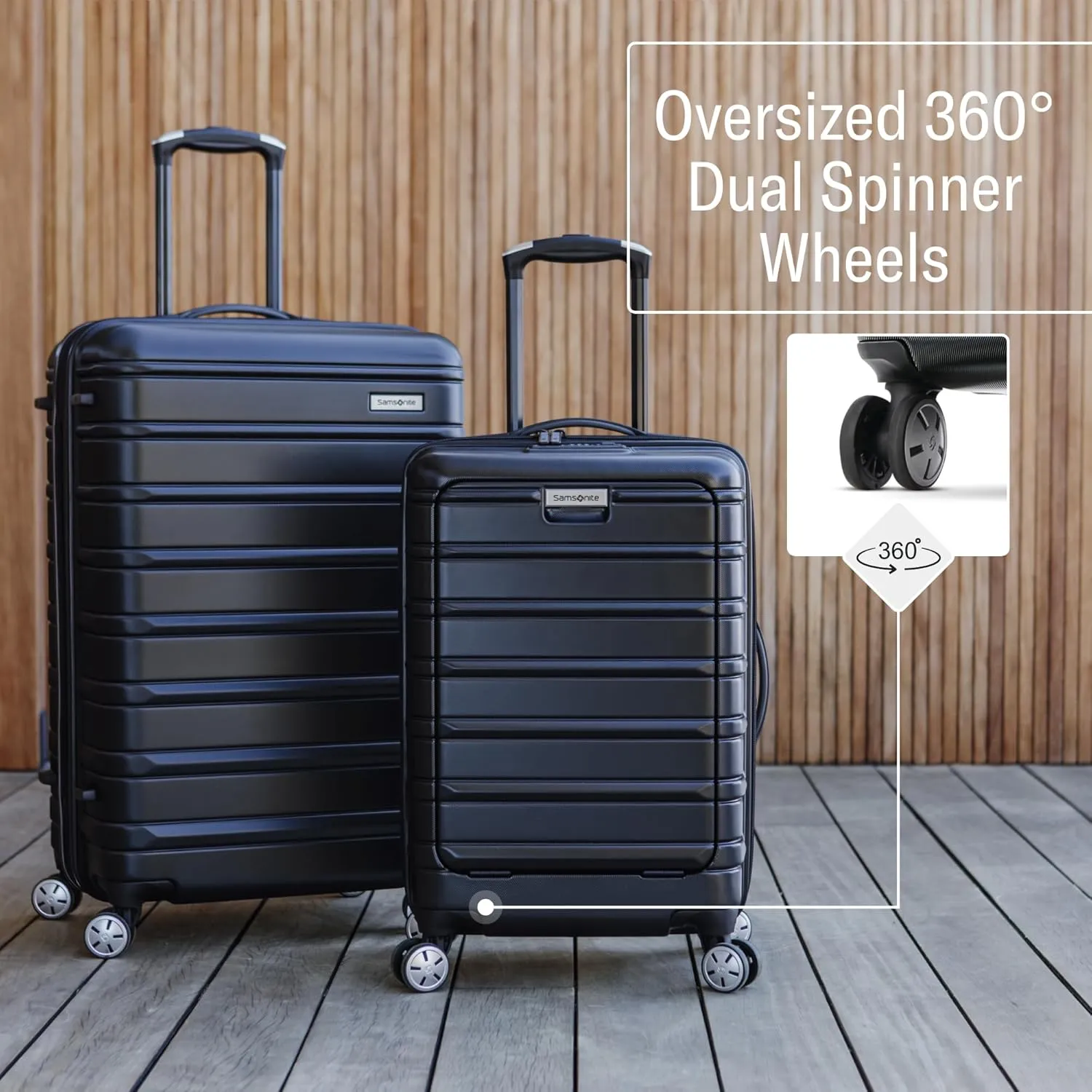 Samsonite Omni 2 Carry-On Hardside Luggage with 360 Spinner Wheels - Scratch Resistant Hardshell - TSA, Airline-Approved - Expandable Polycarbonate Shell for Lightweight Travel - Purple
