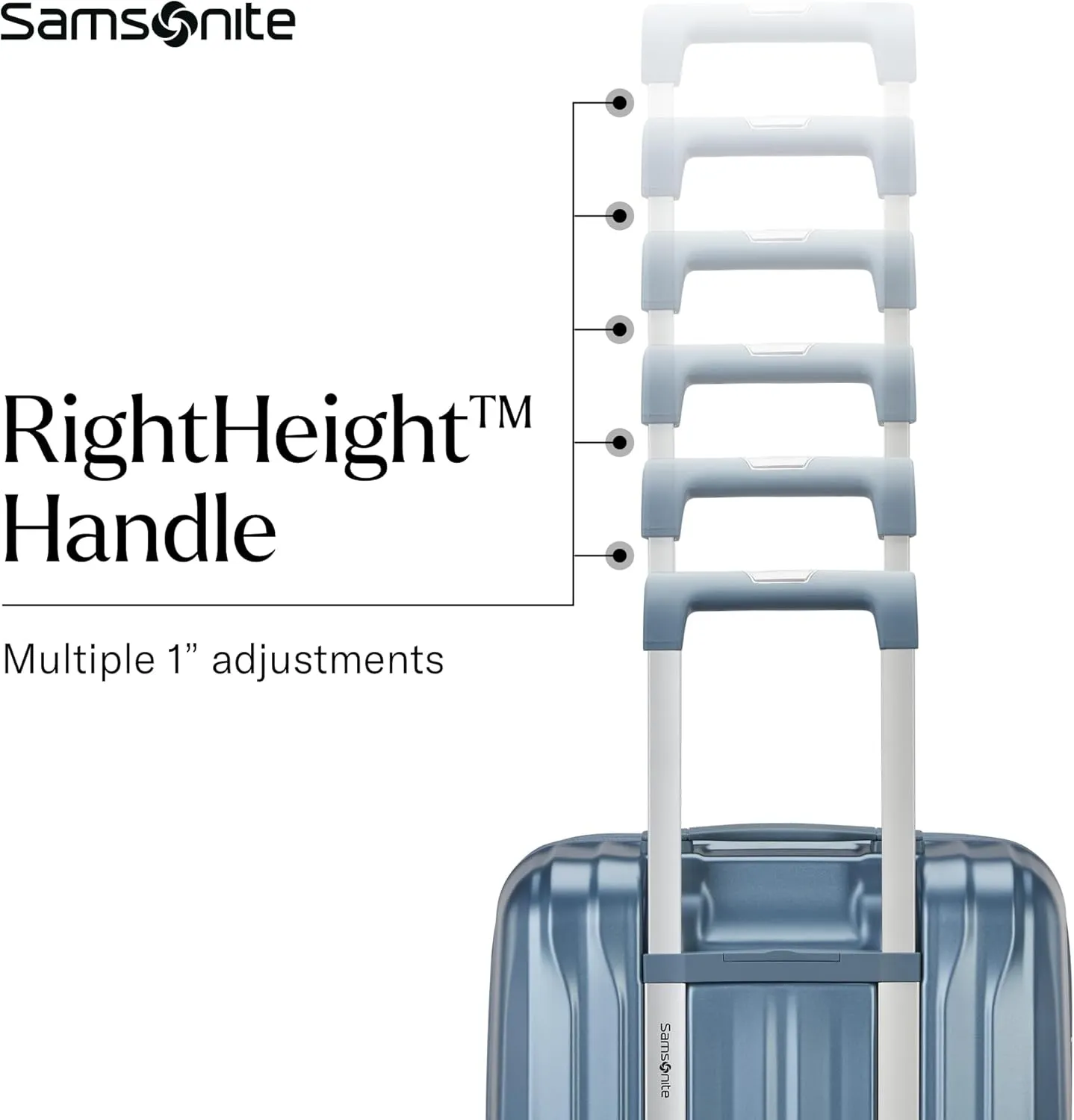 Samsonite UpLIFT 19" Lightweight Hardside Carry-On Luggage with Spinner Wheels - Expandable - Airline-Approved, Polycarbonate Hard Suitcase for Ultra Lightweight Travel - Elemental Blue