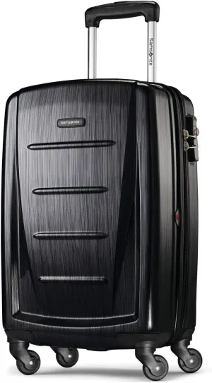 Samsonite Winfield 2 - 20-Inch Hardside Luggage with 360 Spinner Wheels, TSA Lock, Airline Approved - Brushed Anthracite
