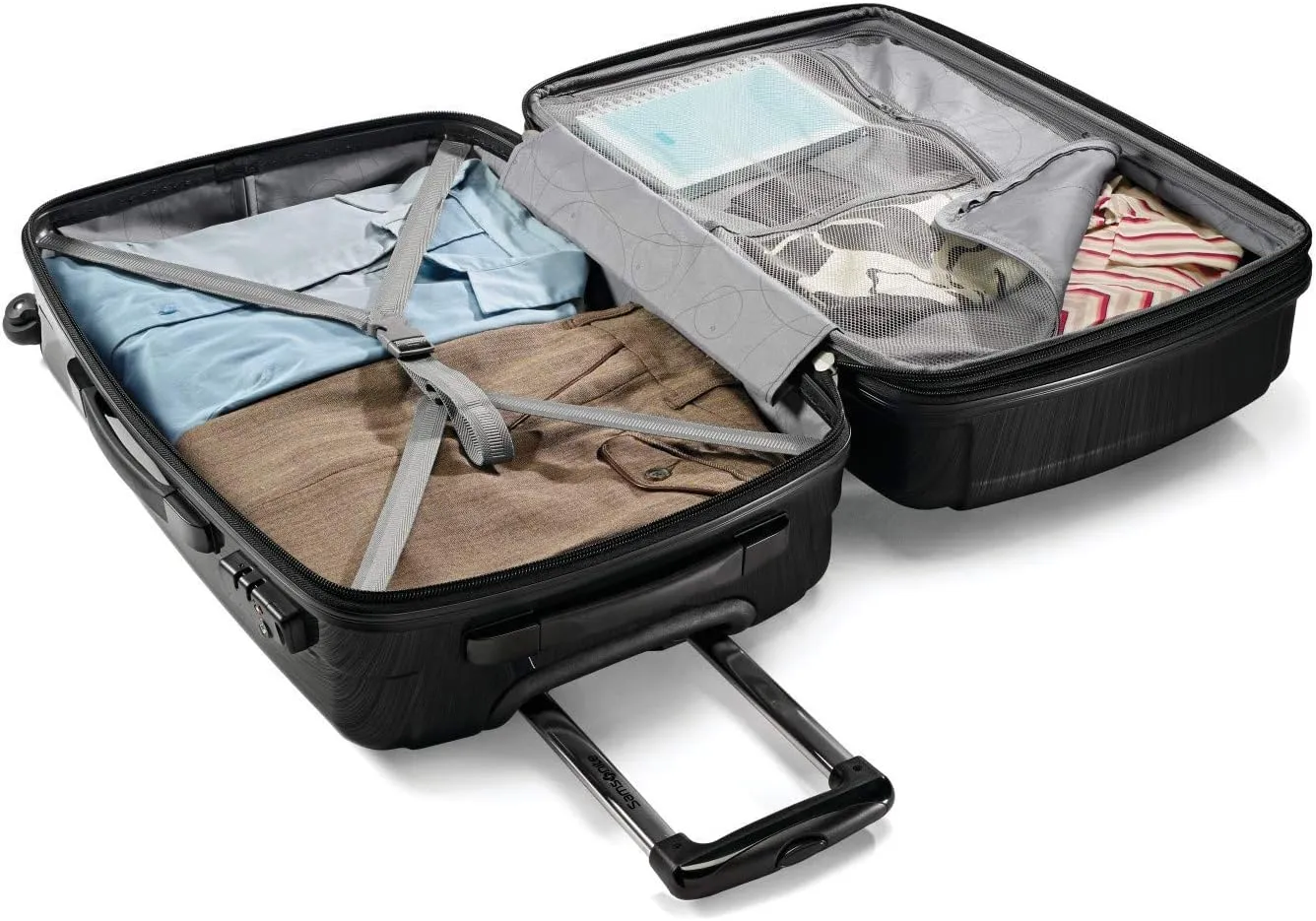 Samsonite Winfield 2 - 20-Inch Hardside Luggage with 360 Spinner Wheels, TSA Lock, Airline Approved - Brushed Anthracite