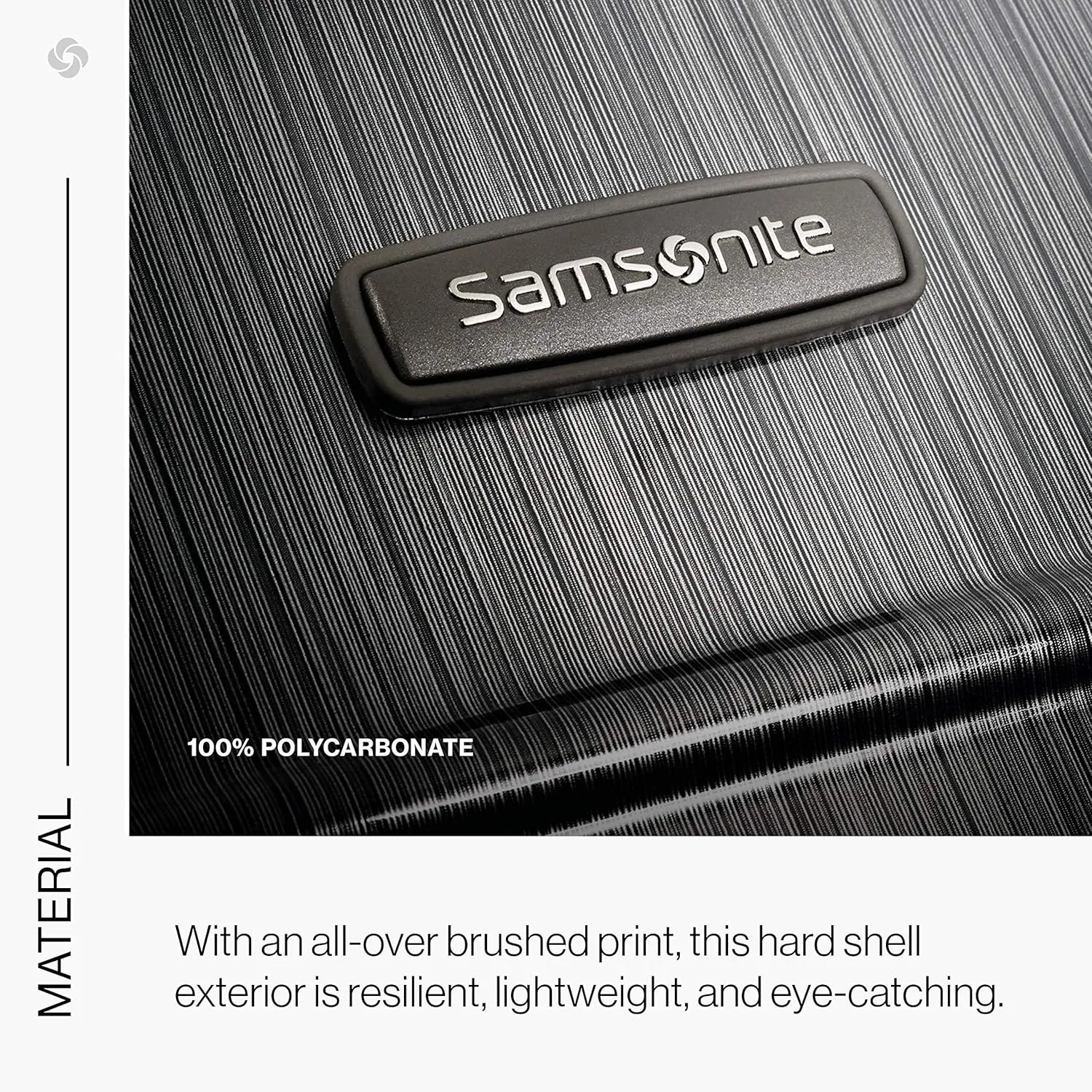 Samsonite Winfield 2 - 20-Inch Hardside Luggage with 360 Spinner Wheels, TSA Lock, Airline Approved - Brushed Anthracite
