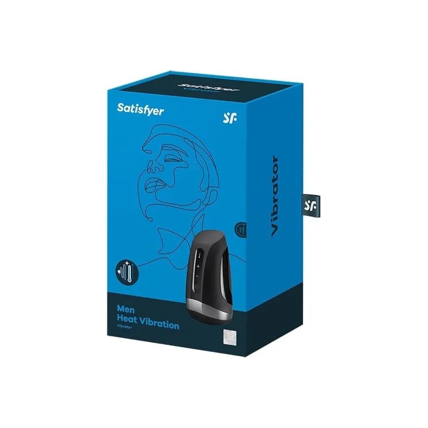 Satisfyer Men Heat Vibration Masturbator Black