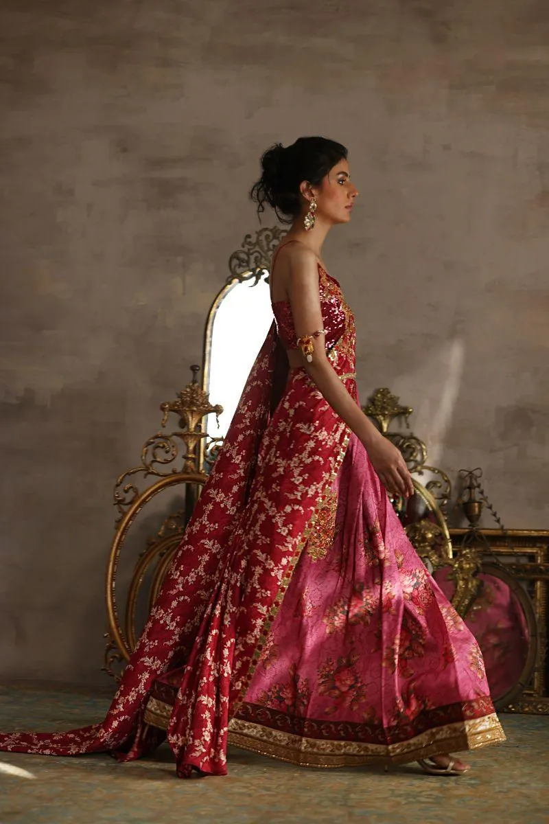 Shamaeel - RR - 02 - Sheesha Silk - Saree - 2 Piece