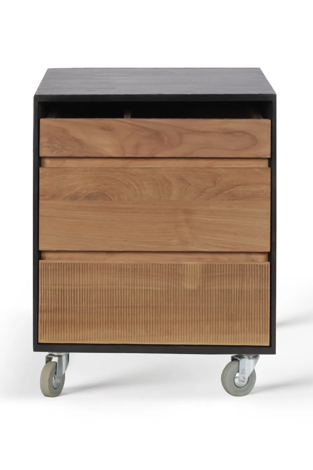 Teak Wheeled Drawer Unit | Ethnicraft Oscar