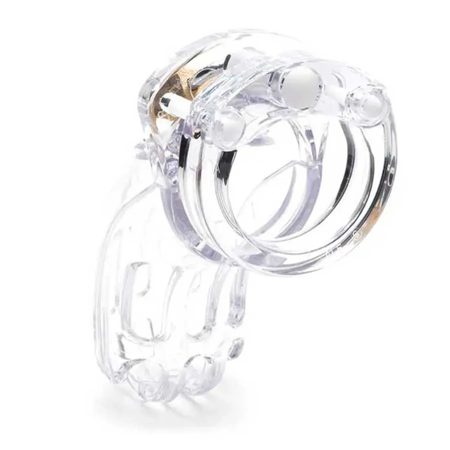 The Curve 3.75 Inch Clear Chastity Cock Cage Kit by CB-X