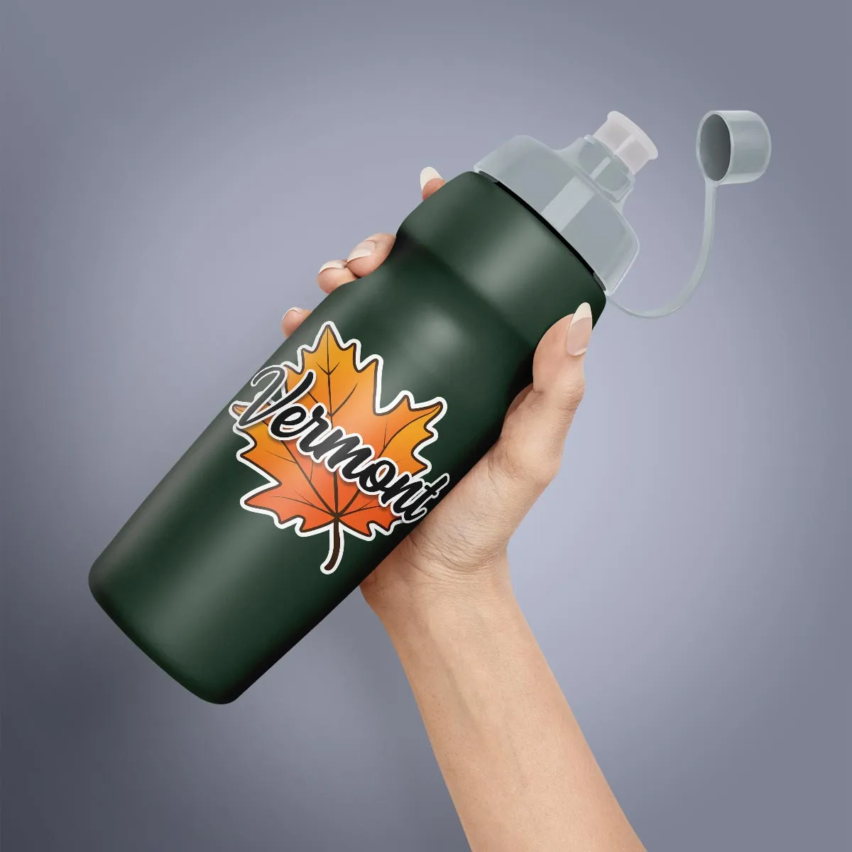 Vermont Autumn Leaf Die Cut Vinyl Sticker