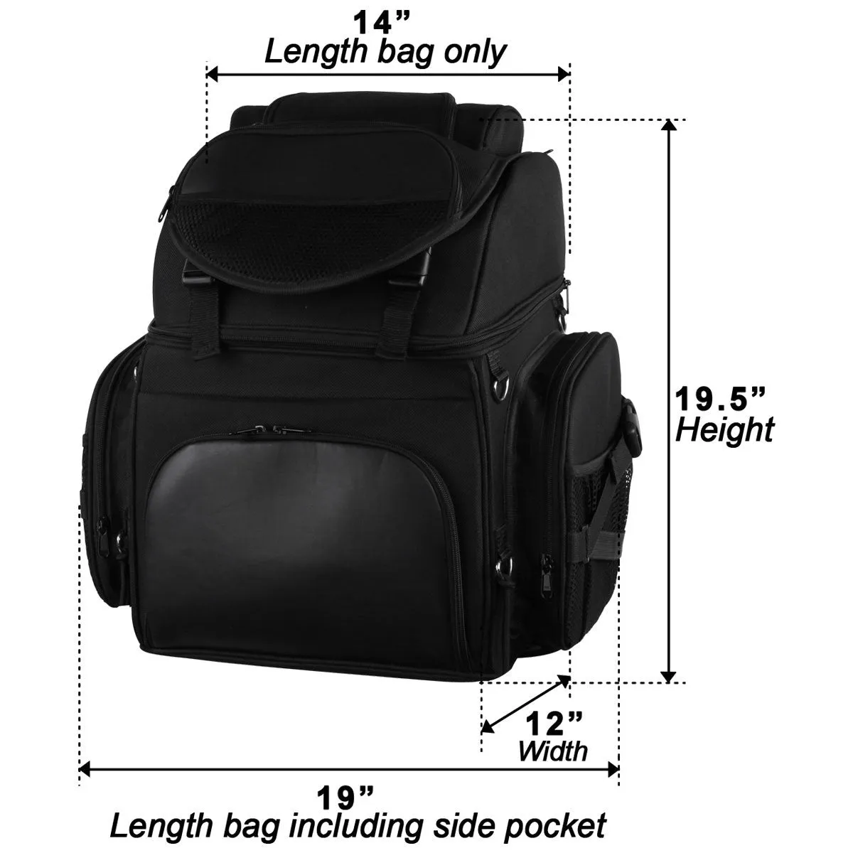 VS345 Vance Leather Deluxe Touring Bag