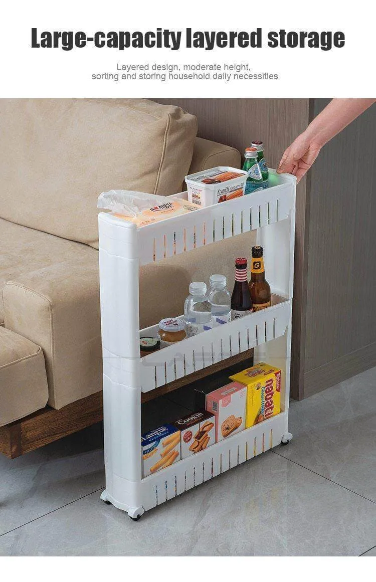 Wheeled Mobile Tiny Storage Shelf