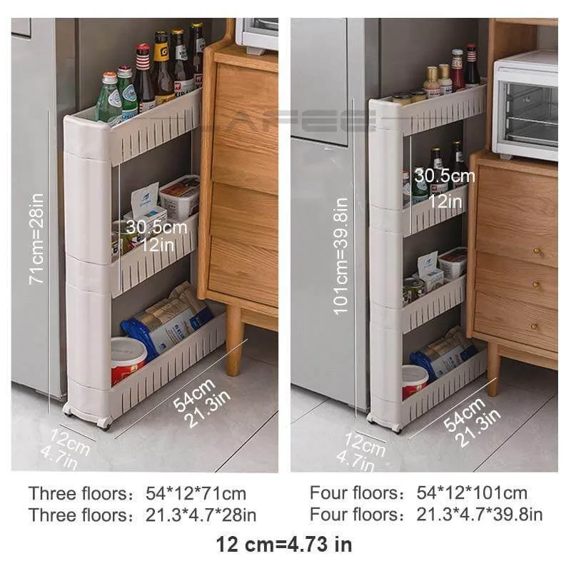 Wheeled Mobile Tiny Storage Shelf