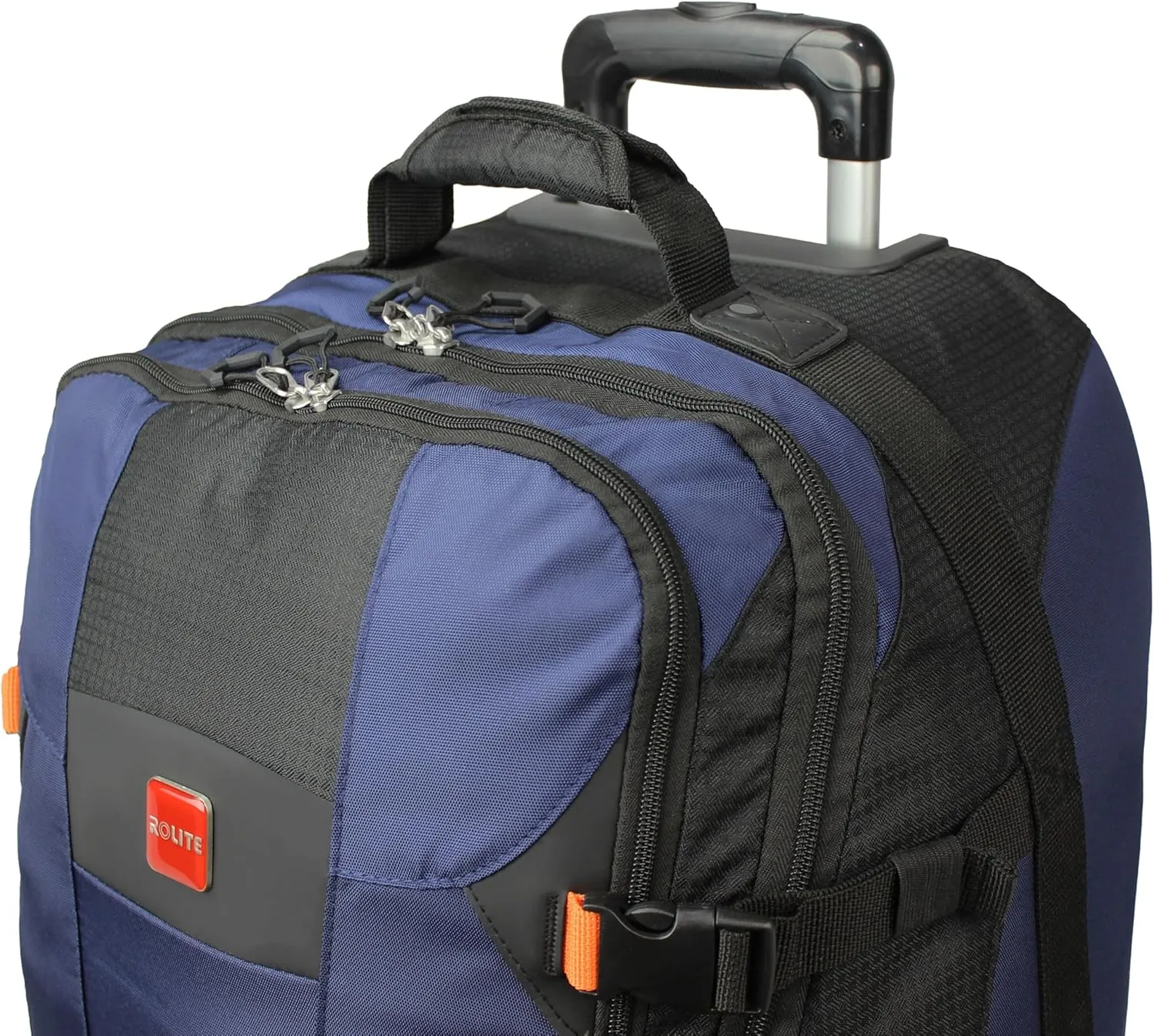 World Traveler Rolite Alpine Upright Style Lightweight 30-Inch Rolling Duffel Bag, Blue
